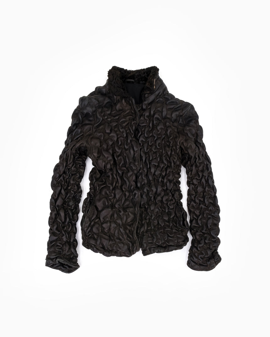 Giorgio Brato Distorted Leather Jacket