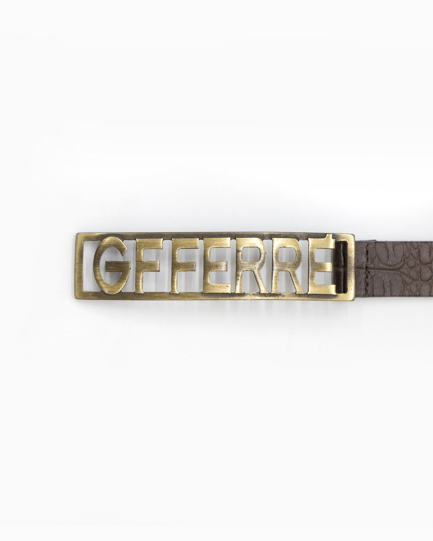 90's Gianfranco Ferre Logo Belt