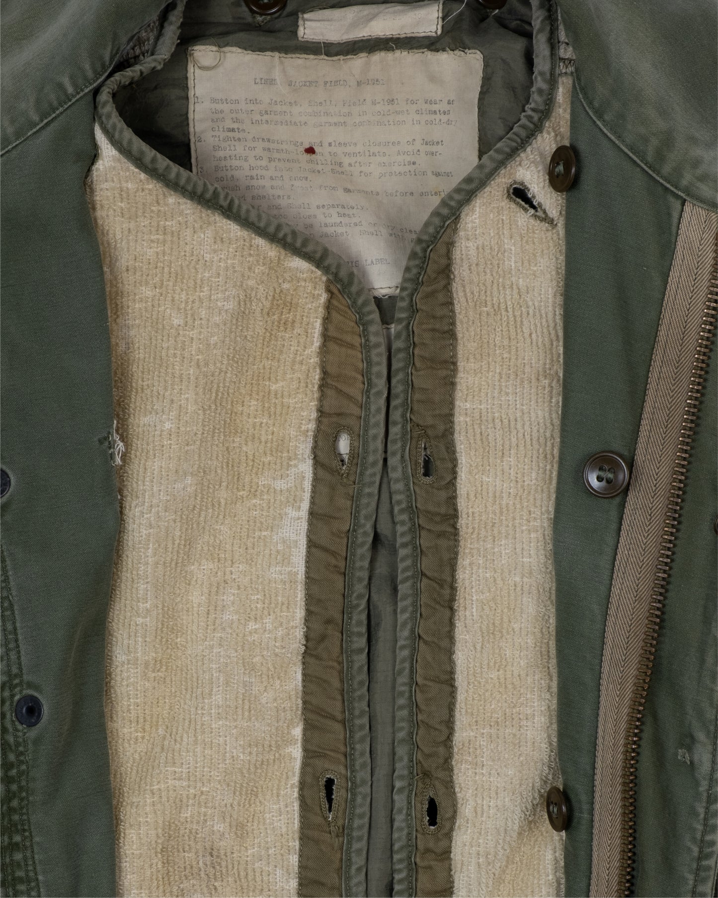 1950s M1951 Field Jacket with removable Liner