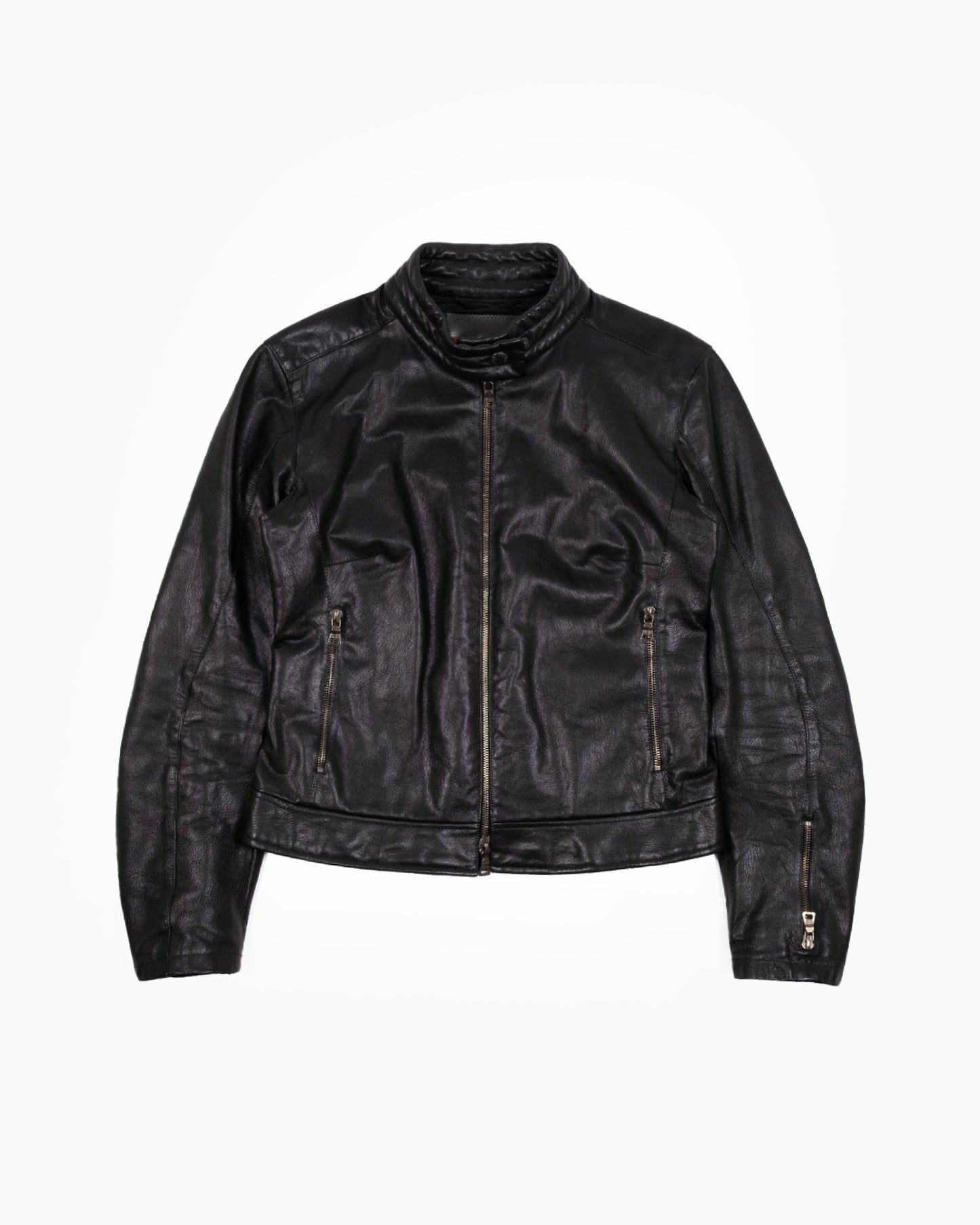 Prada Sport SS01 Leather Moto Jacket