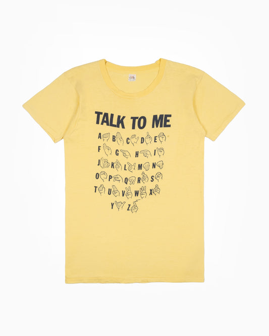 1970s Single Stitch Talk To Me T-Shirt