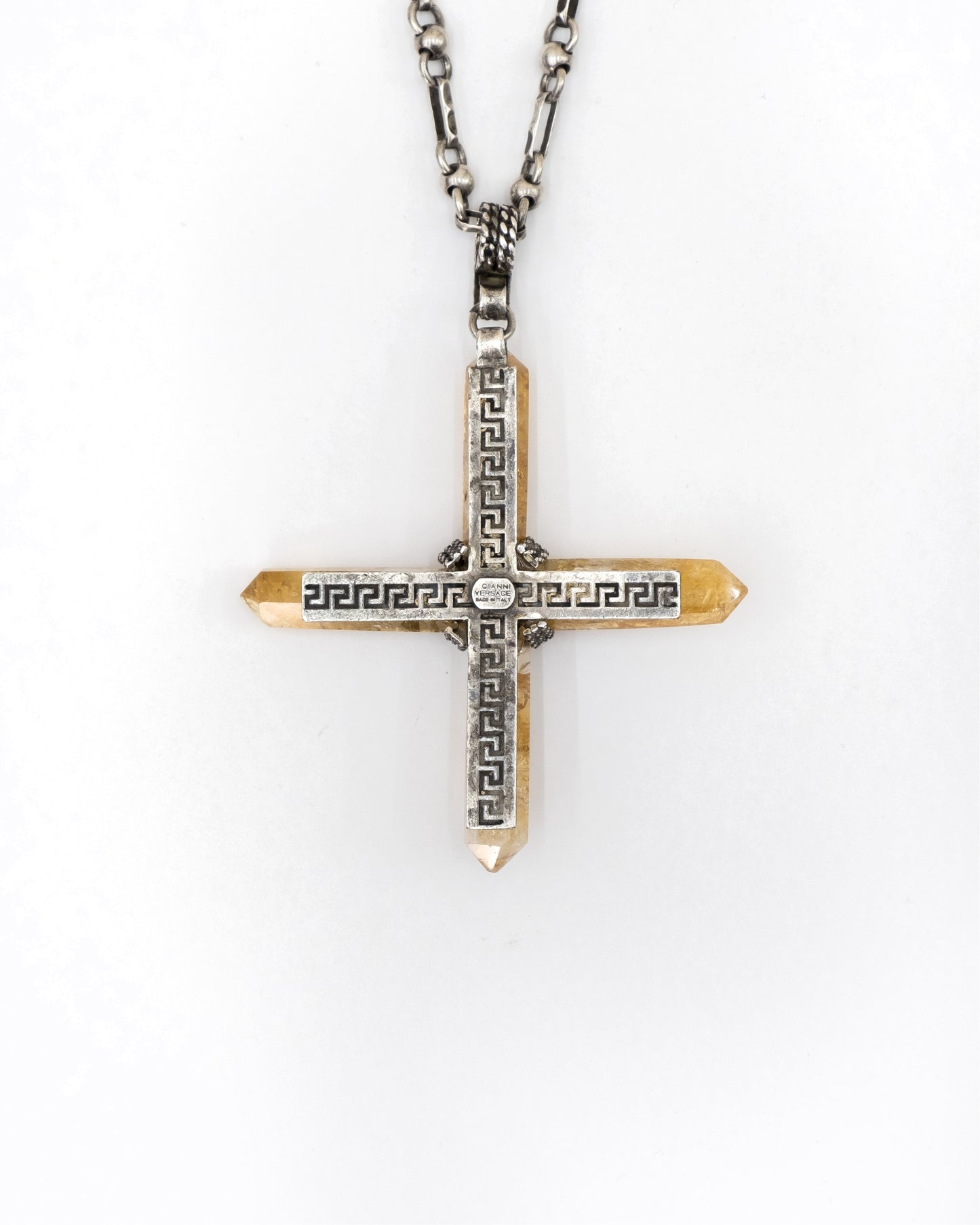 1990s Gianni Versace Quartz Cross Chain