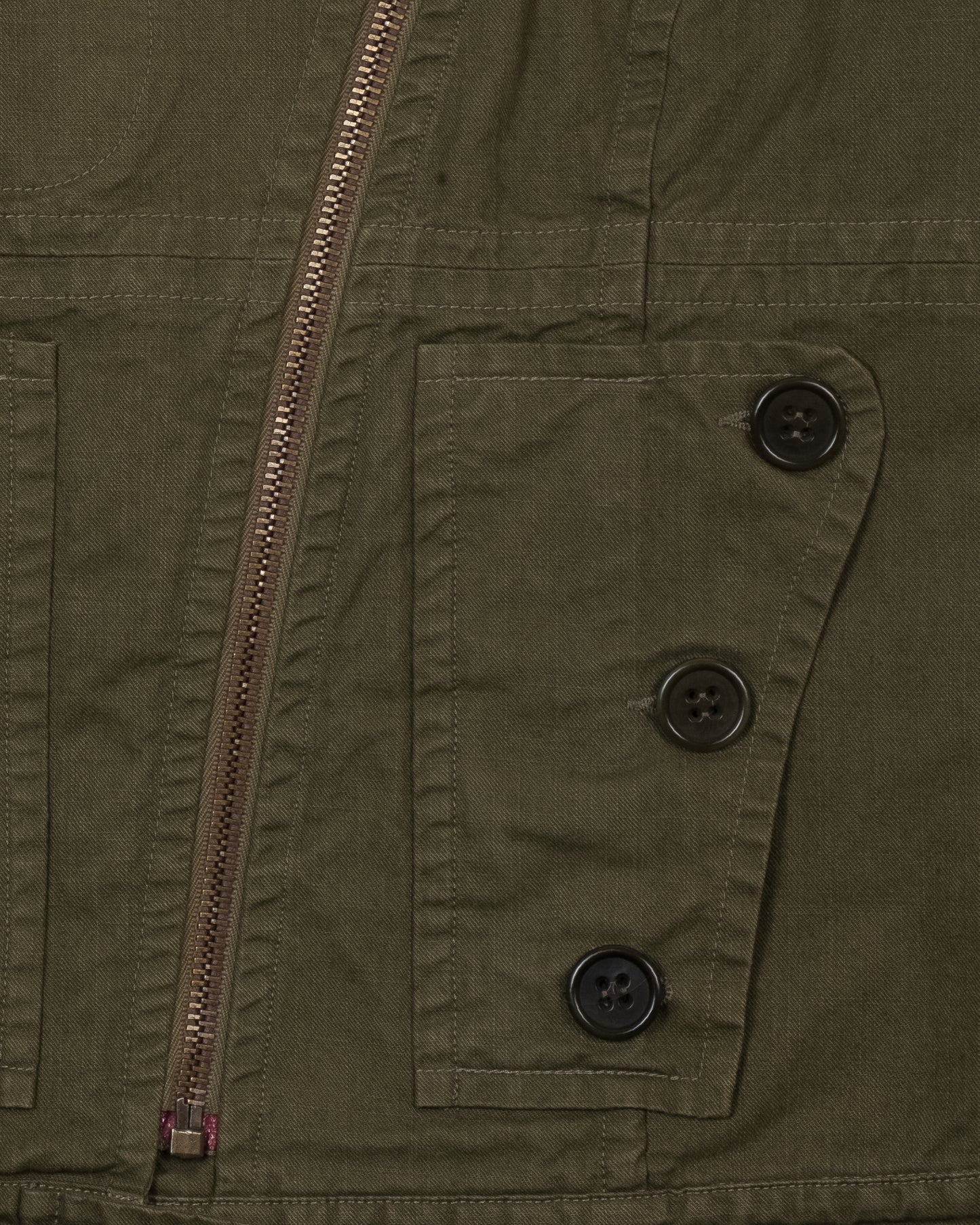 AW04 Chloé by Phoebe Philo Asymmetrical Army Jacket