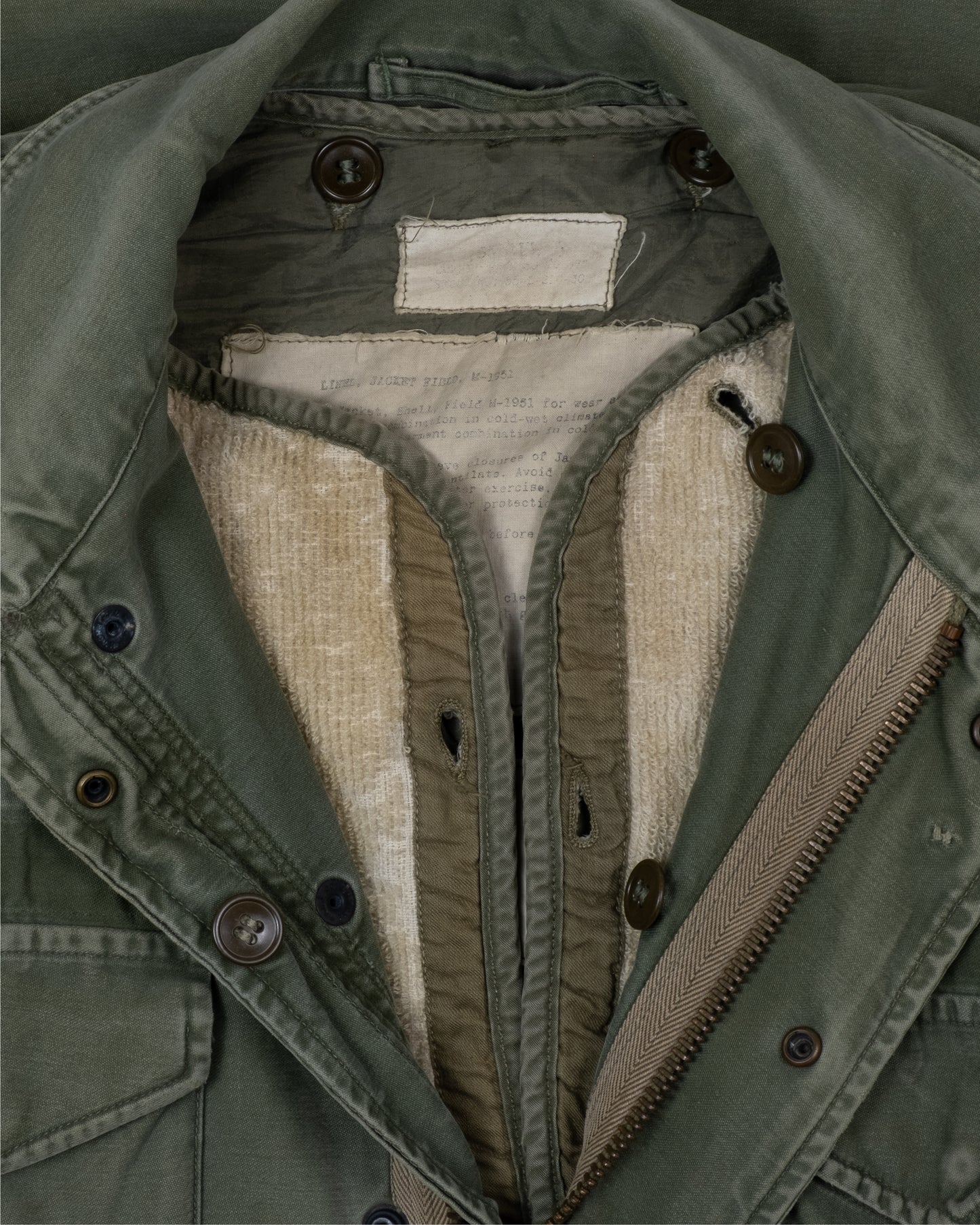 1950s M1951 Field Jacket with removable Liner