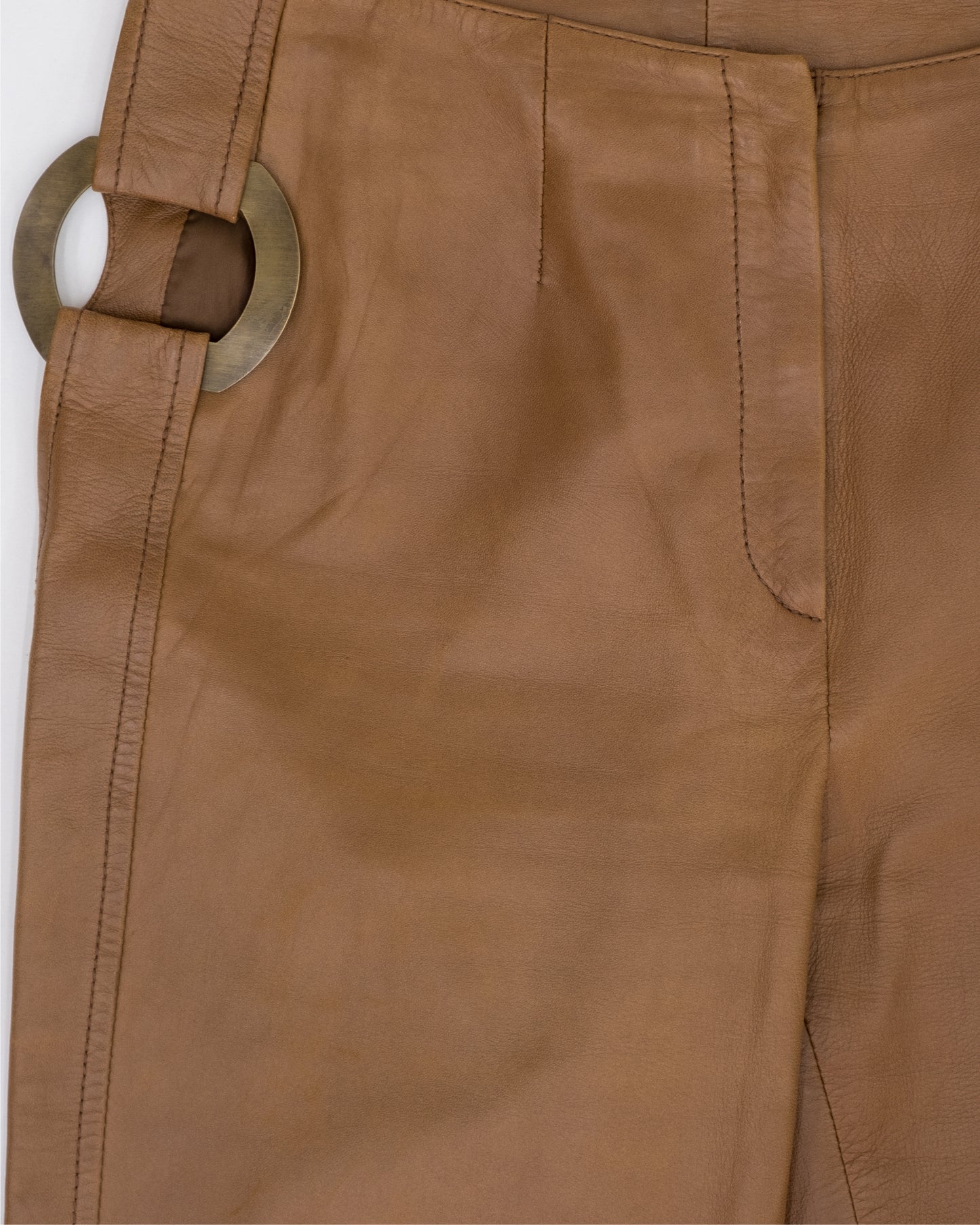 Valentino O-Ring Leather Trousers