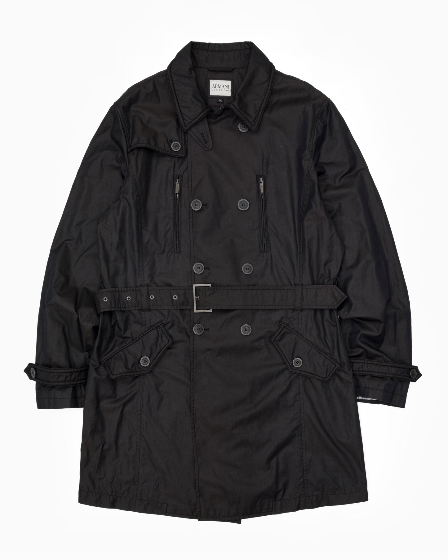 Armani Collezioni Double Breasted Trenchcoat