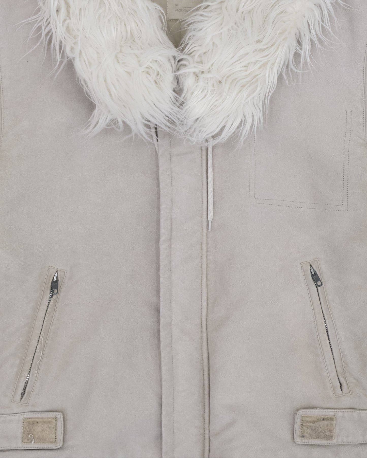 Helmut Lang AW99 Astro Biker Jacket with Faux Fur Collar