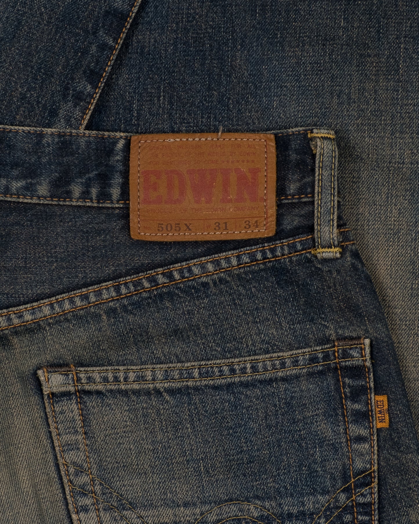 Edwin 505X Selvedge Straight Leg Denim Jeans