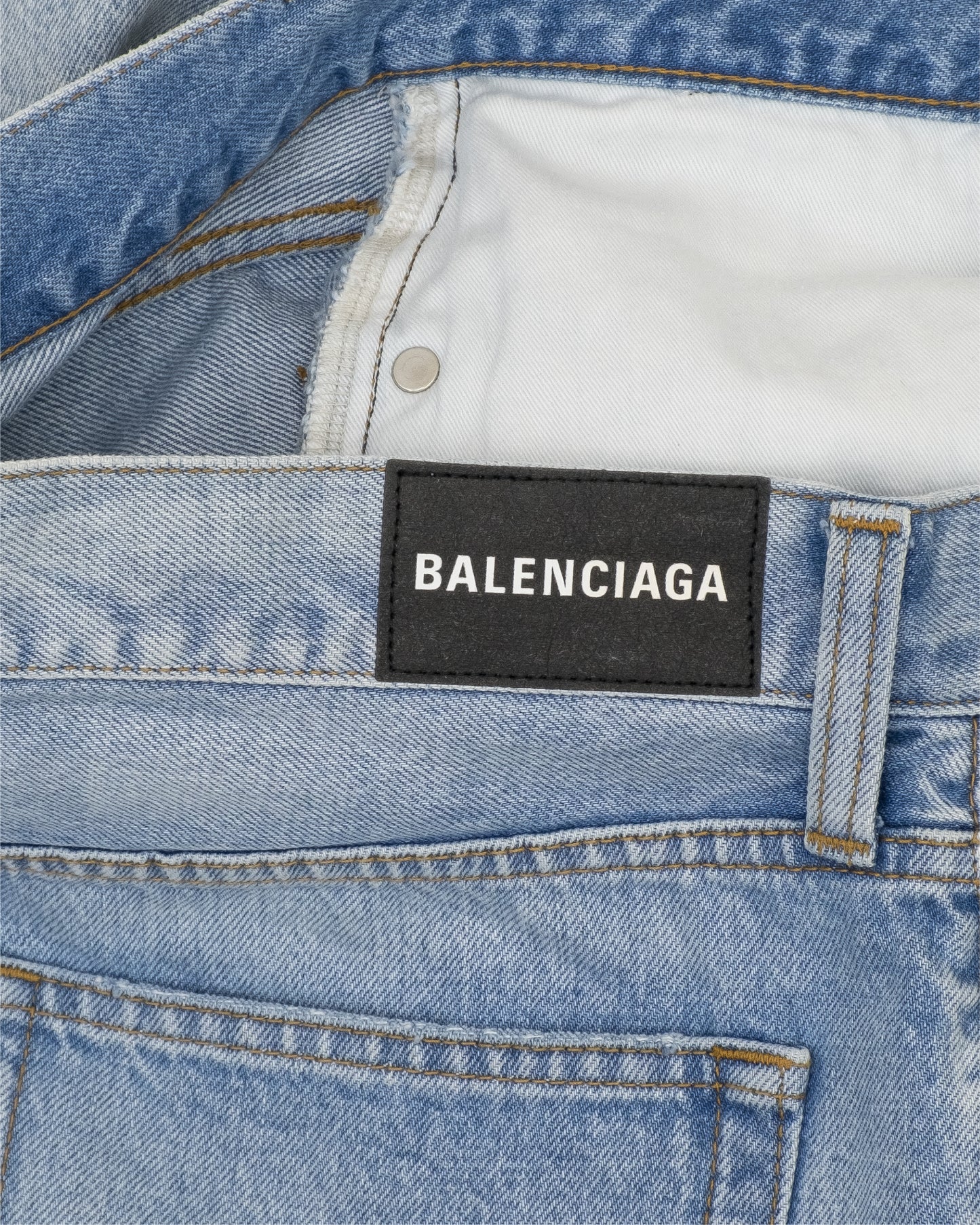 Balenciaga AW18 Denim Shorts