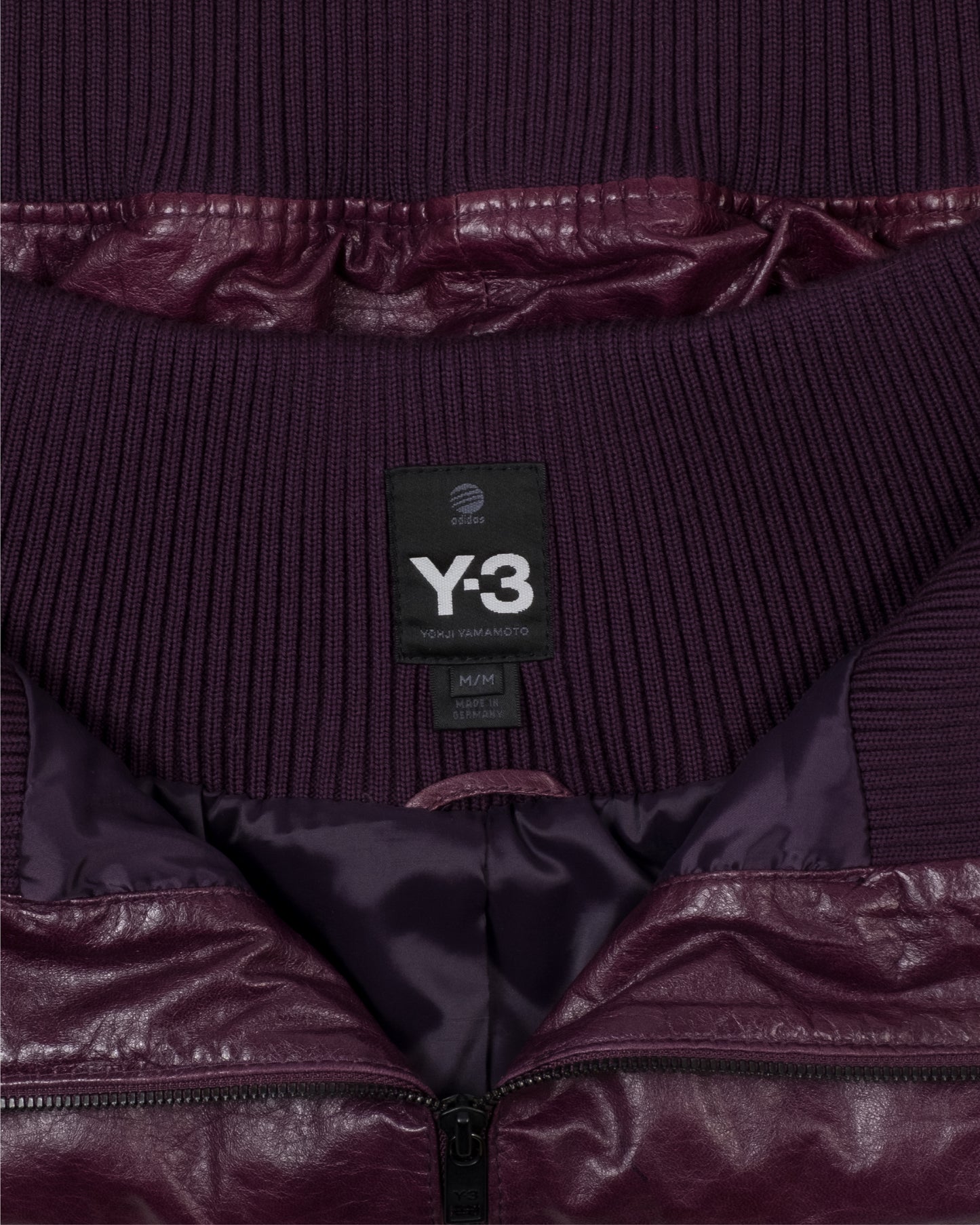 Y-3 Upside-Down Leather Jacket