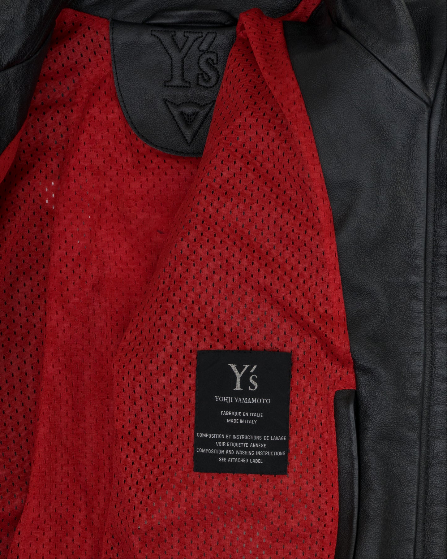 Yohji Yamamoto Y's x Dainese AW04 Motorcycle Leather Jacket