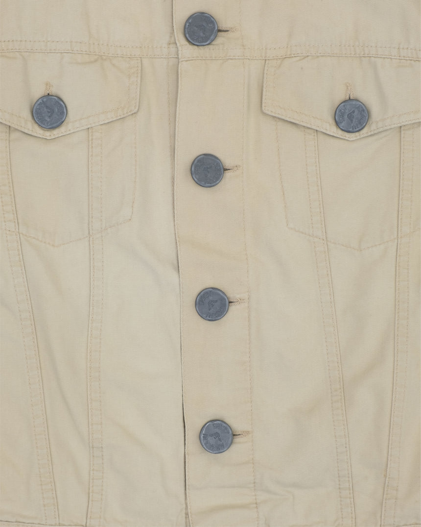 1980s Armani Jeans Trucker Jacket with Oversized Buttons