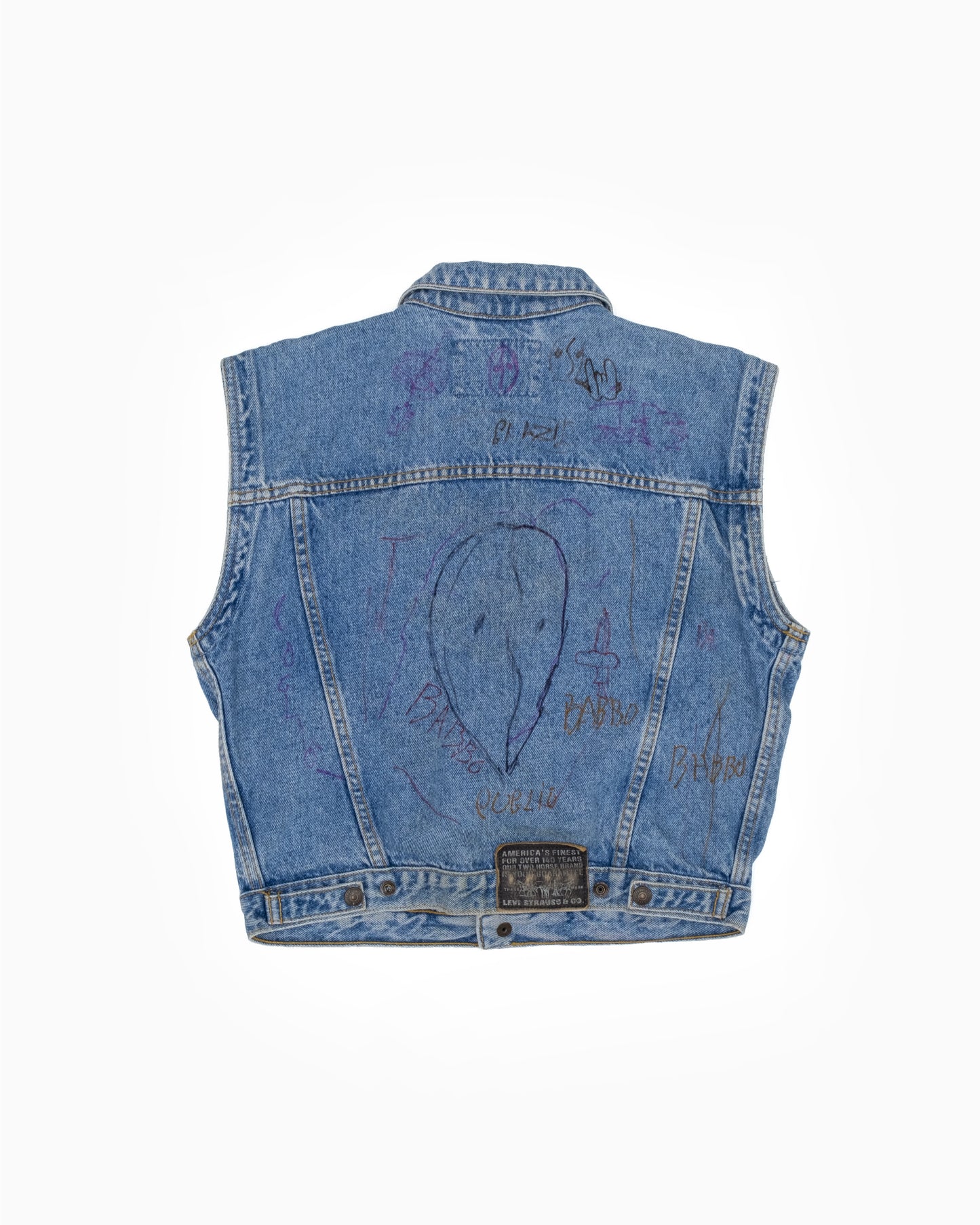 Levi's Children's Orange Tab Denim Trucker Vest