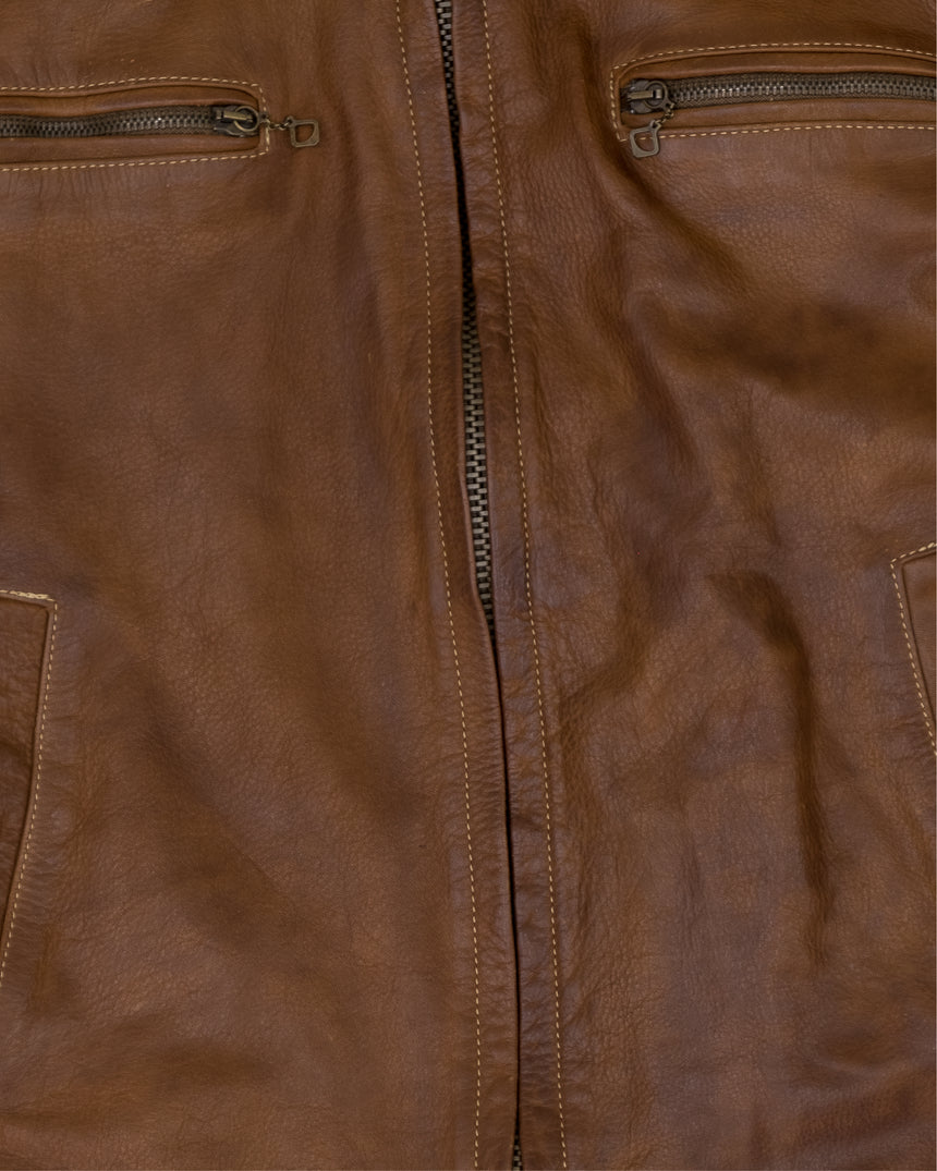1980s Chevignon Leather Jacket