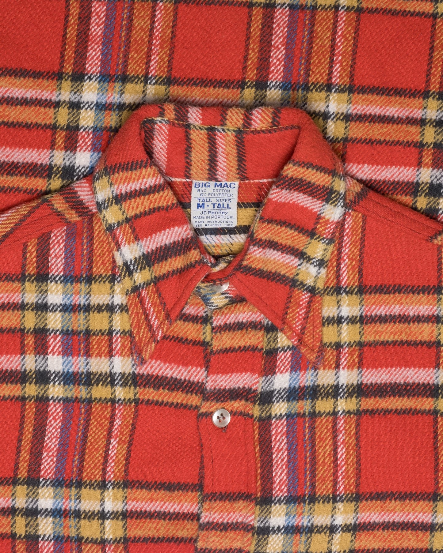 1980s Big Mac by Penney’s Plaid Shirt