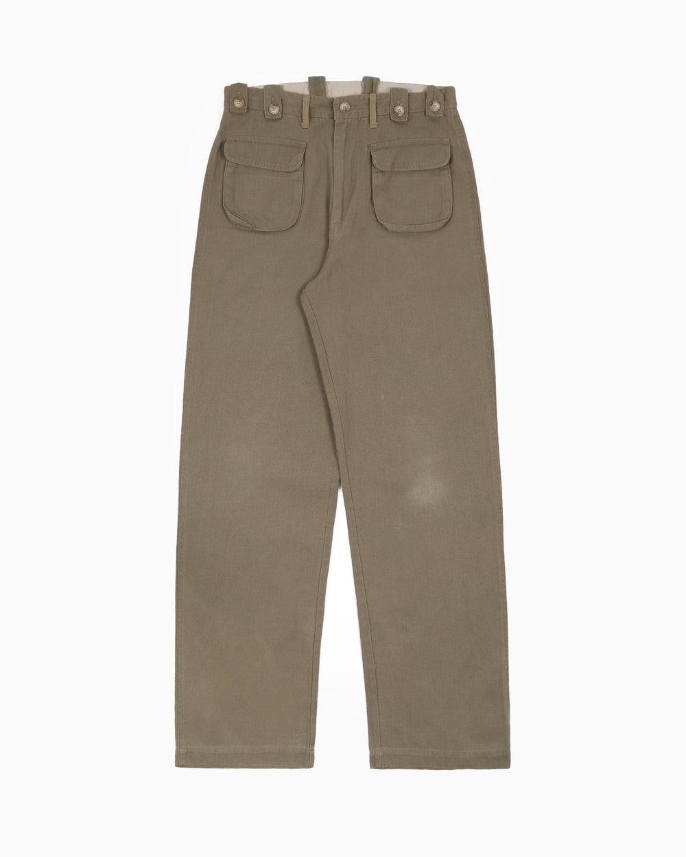 1970s Japanese Army Heringbone Trousers