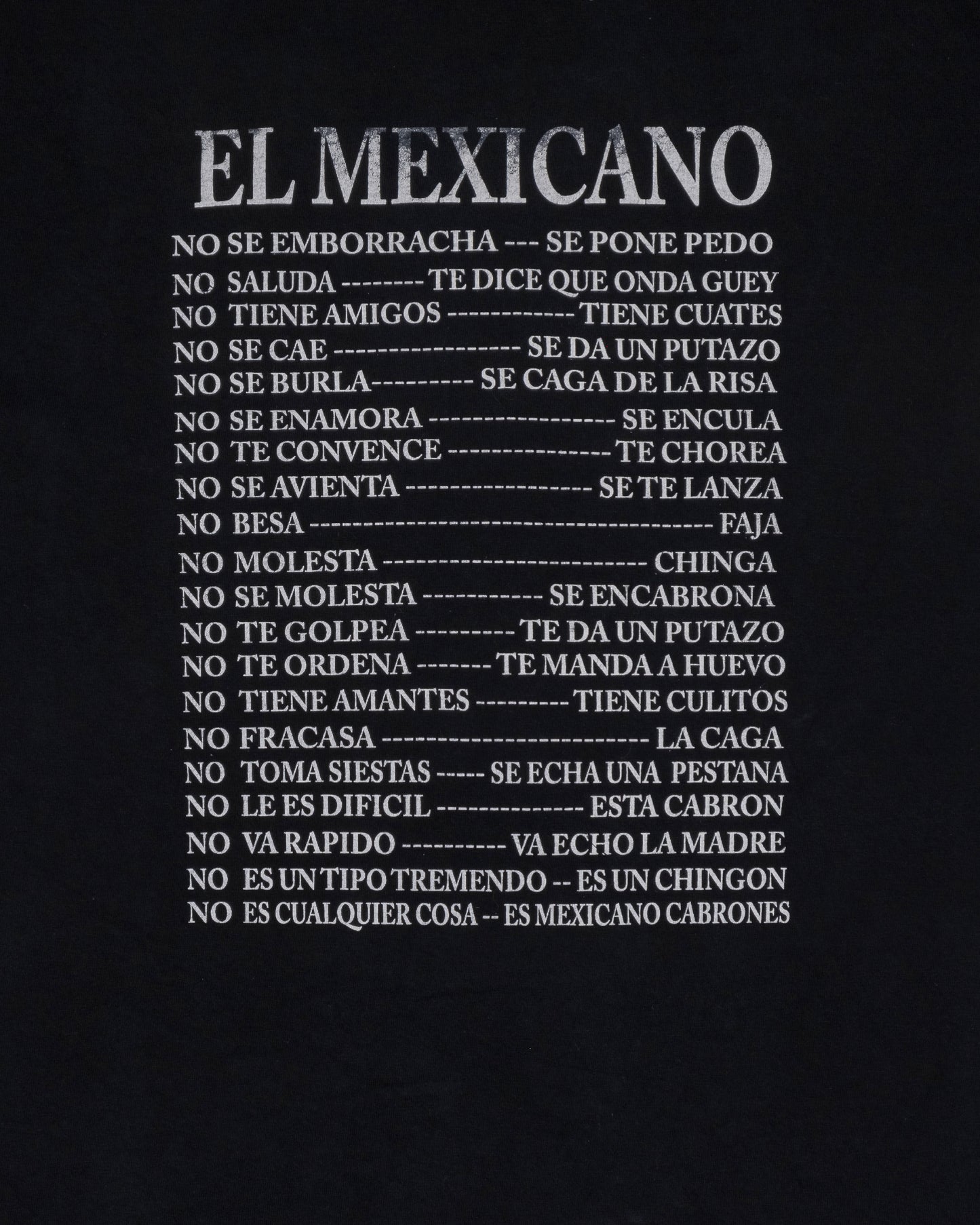 2000s El Mexicano Graphic T-Shirt