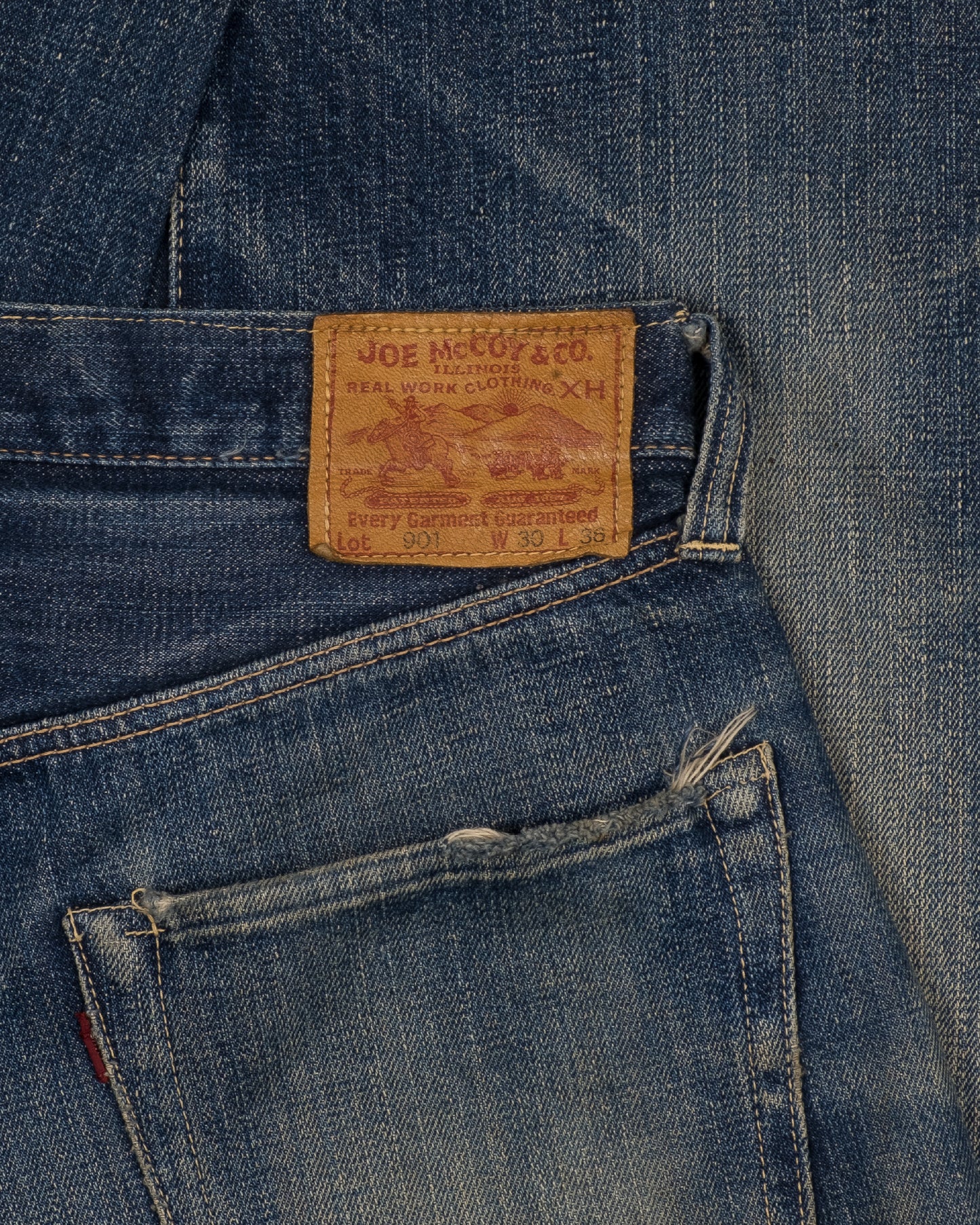 Joe McCoy 901 Distressed Selvedge Denim Jeans