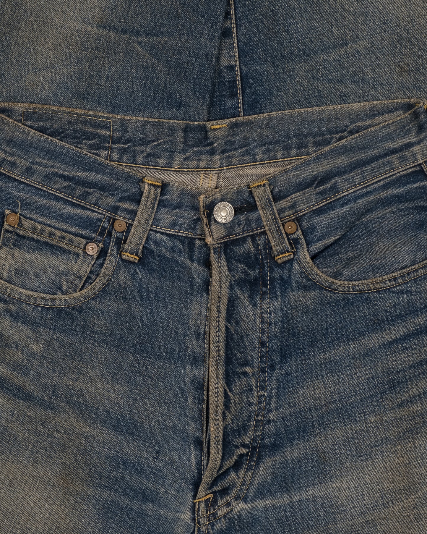 1990s Denime Distressed Selvedge Jeans