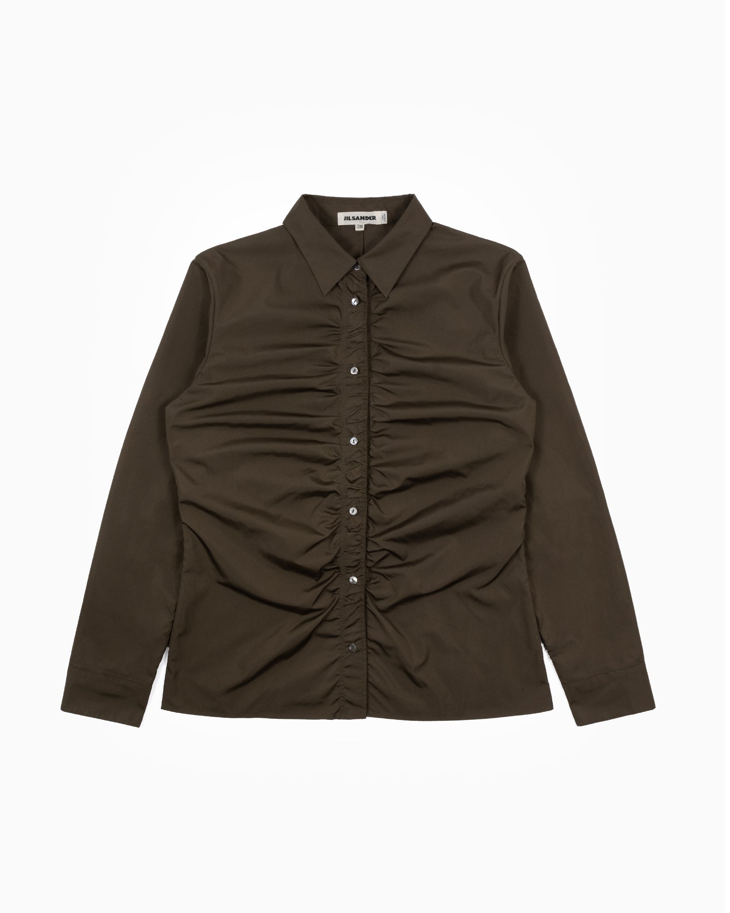 Jil Sander Ruffled Button Line Shirt