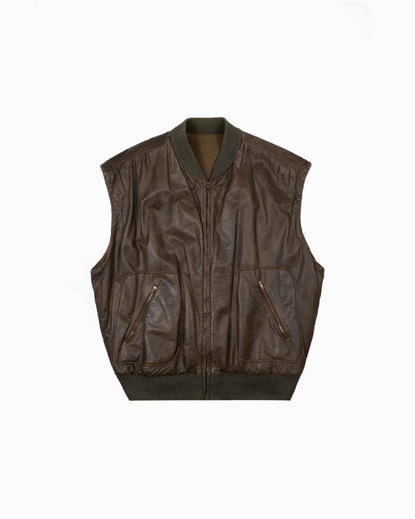 1980s Mani by Armani Leather Vest