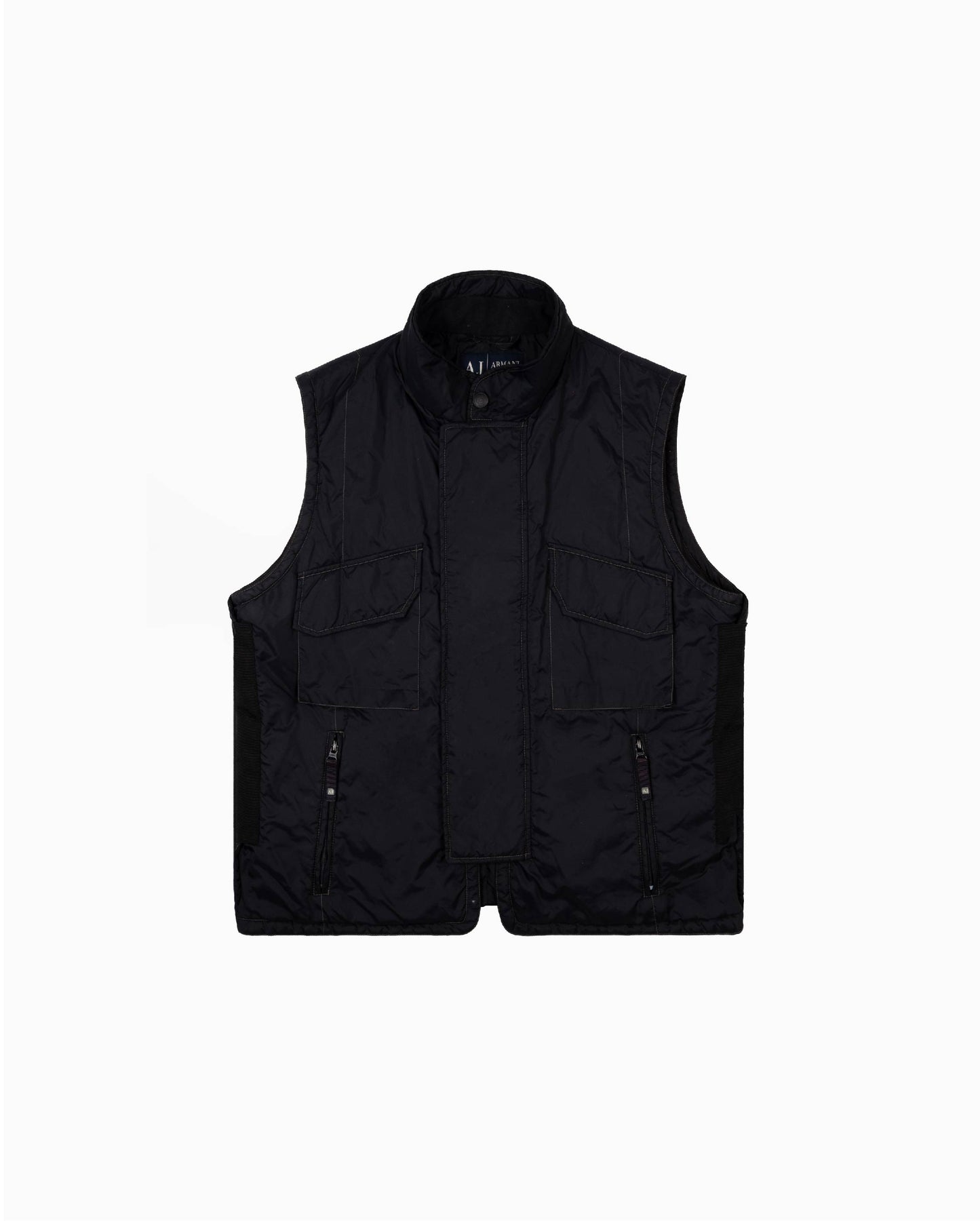 Armani Jeans Nylon Vest with Front Pockets