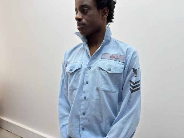 1970s us army button up shirt