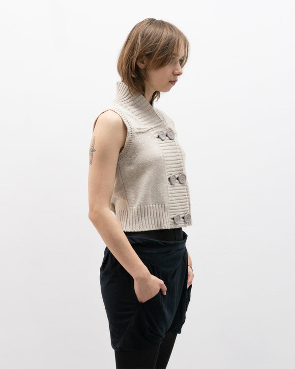 chloé aw05 double breasted knit gilet