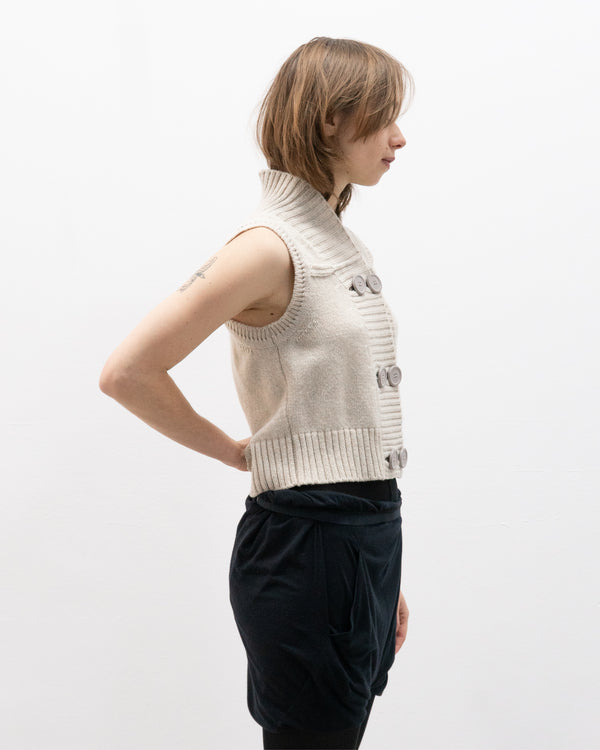 chloé aw05 double breasted knit gilet