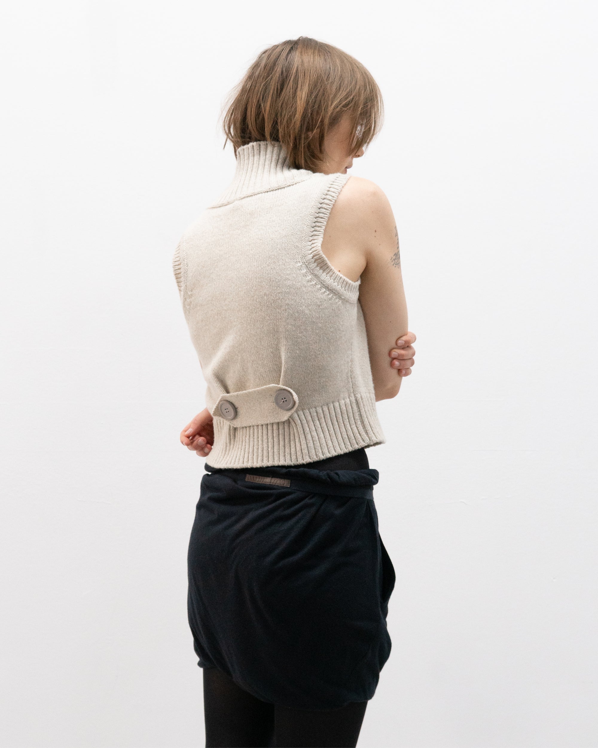 chloé aw05 double breasted knit gilet