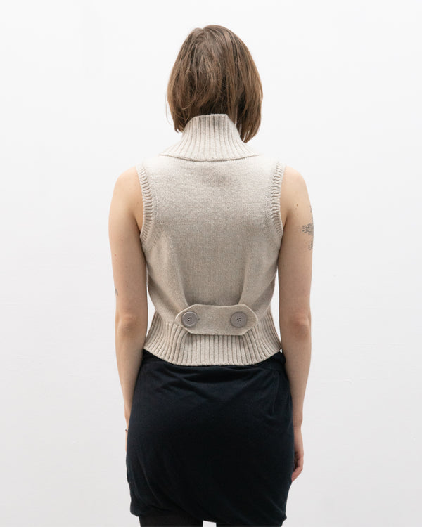 chloé aw05 double breasted knit gilet