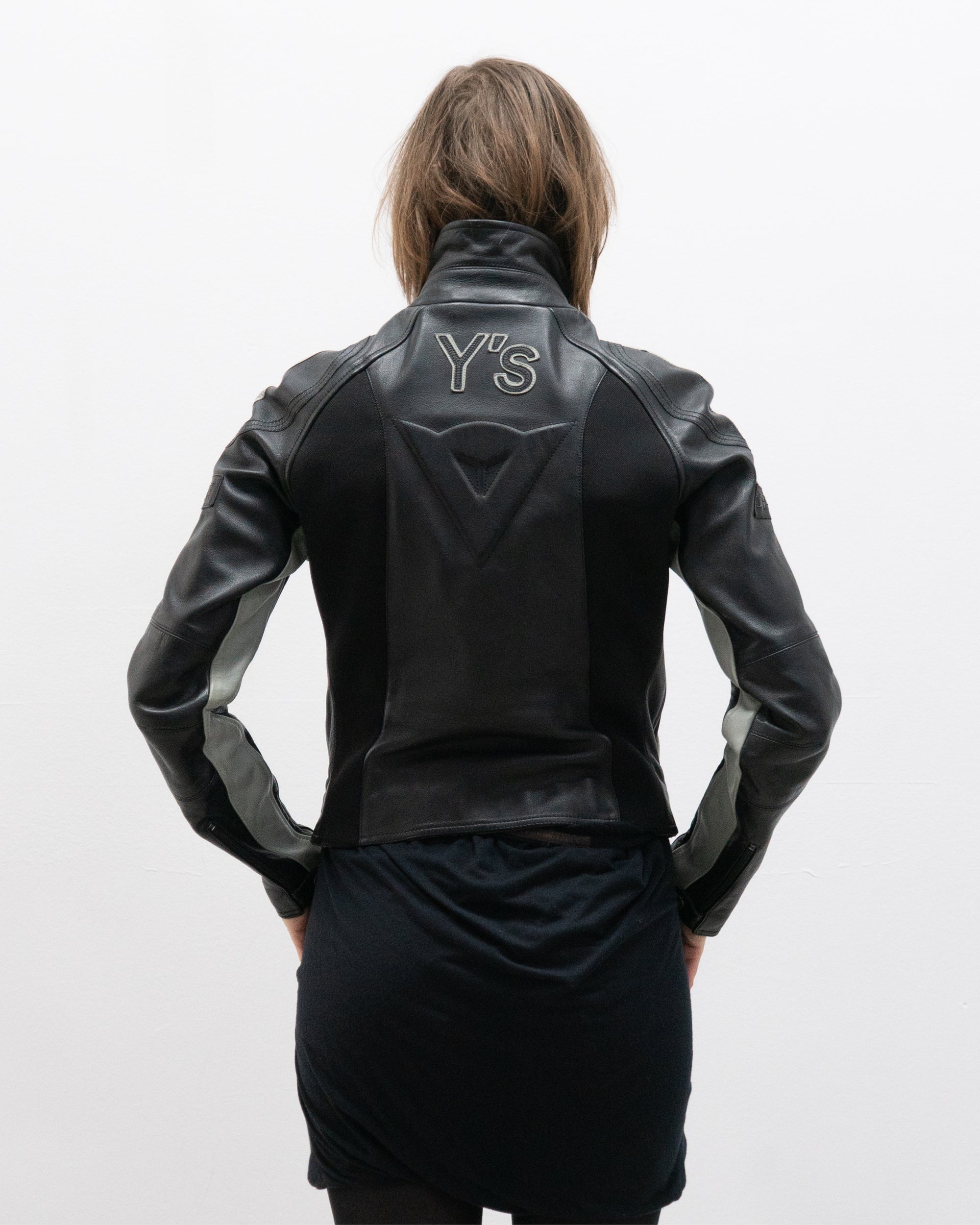 yohji yamamoto y's x dainese aw04 motorcycle leather jacket