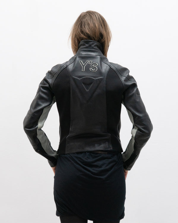 yohji yamamoto y's x dainese aw04 motorcycle leather jacket