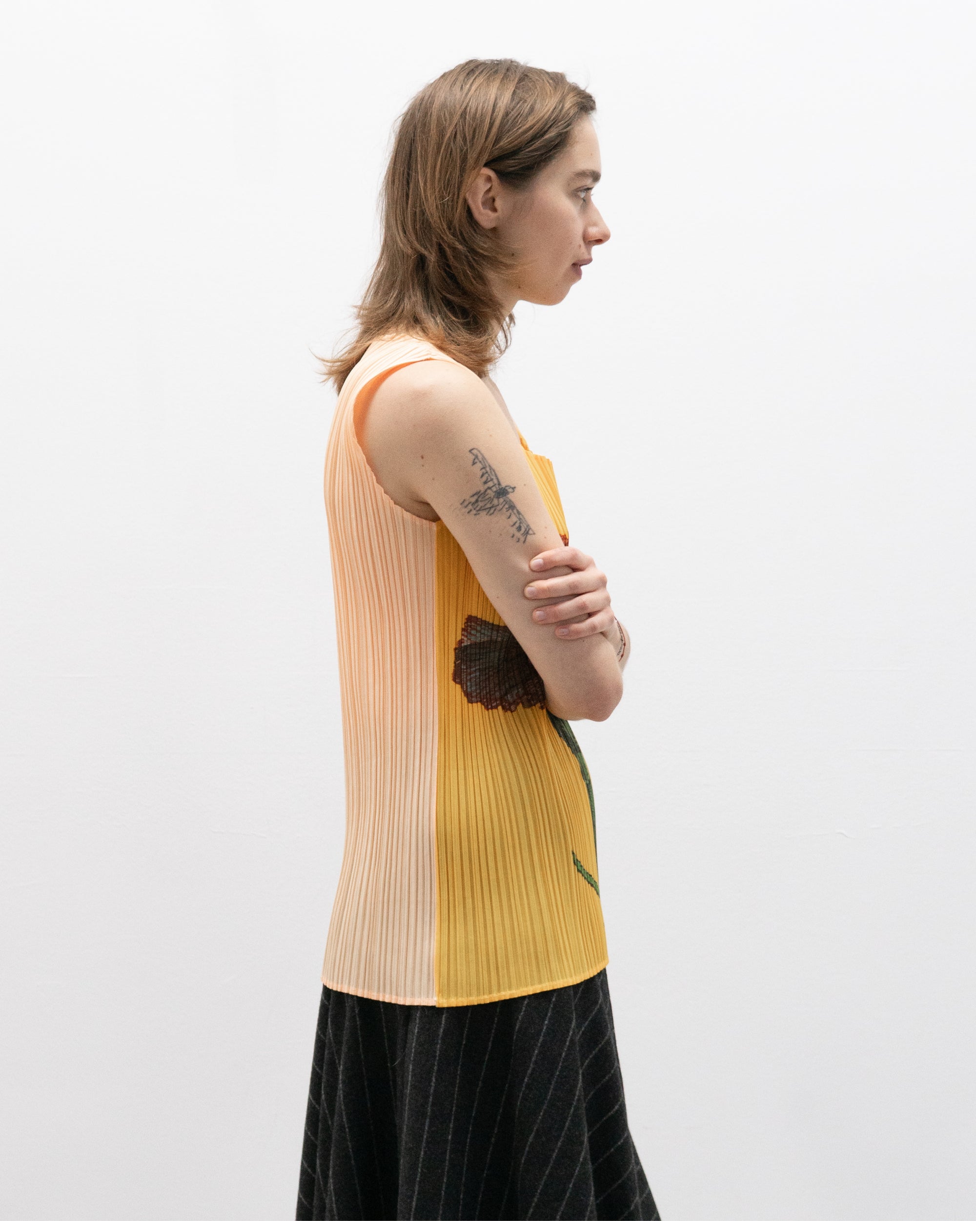 issey miyake pleats please ss00 carnation flower top