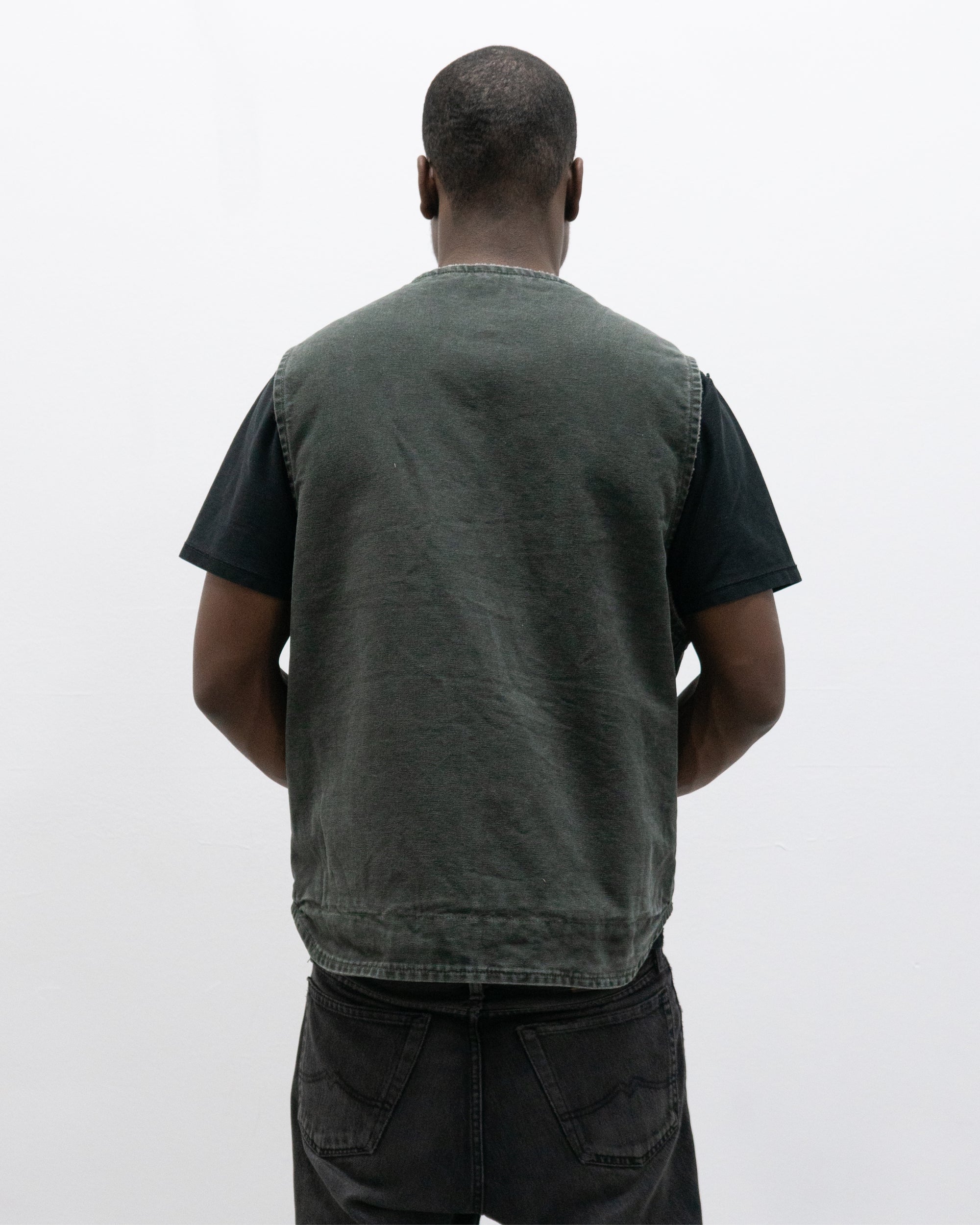 carhartt shearling lined duck canvas vest