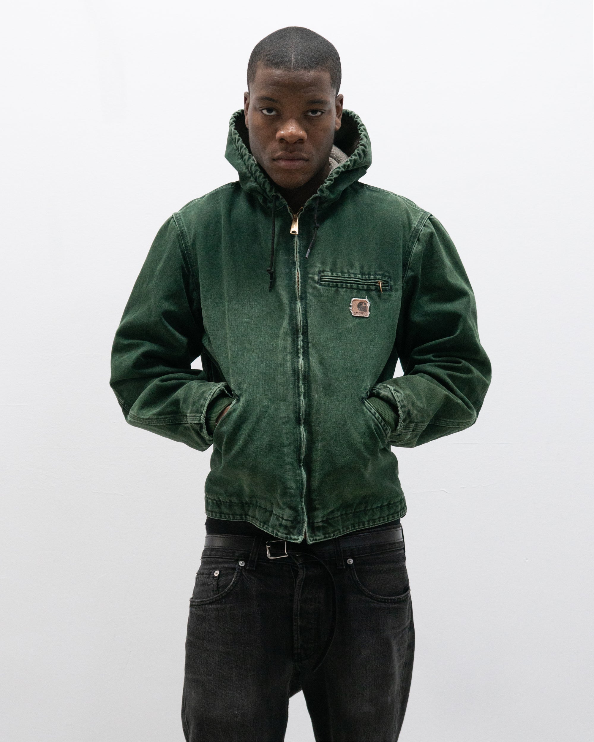 carhartt shearling lined active duck canvas jacket