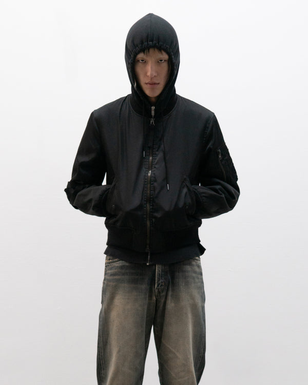 helmut lang aw03 bondage bomber jacket