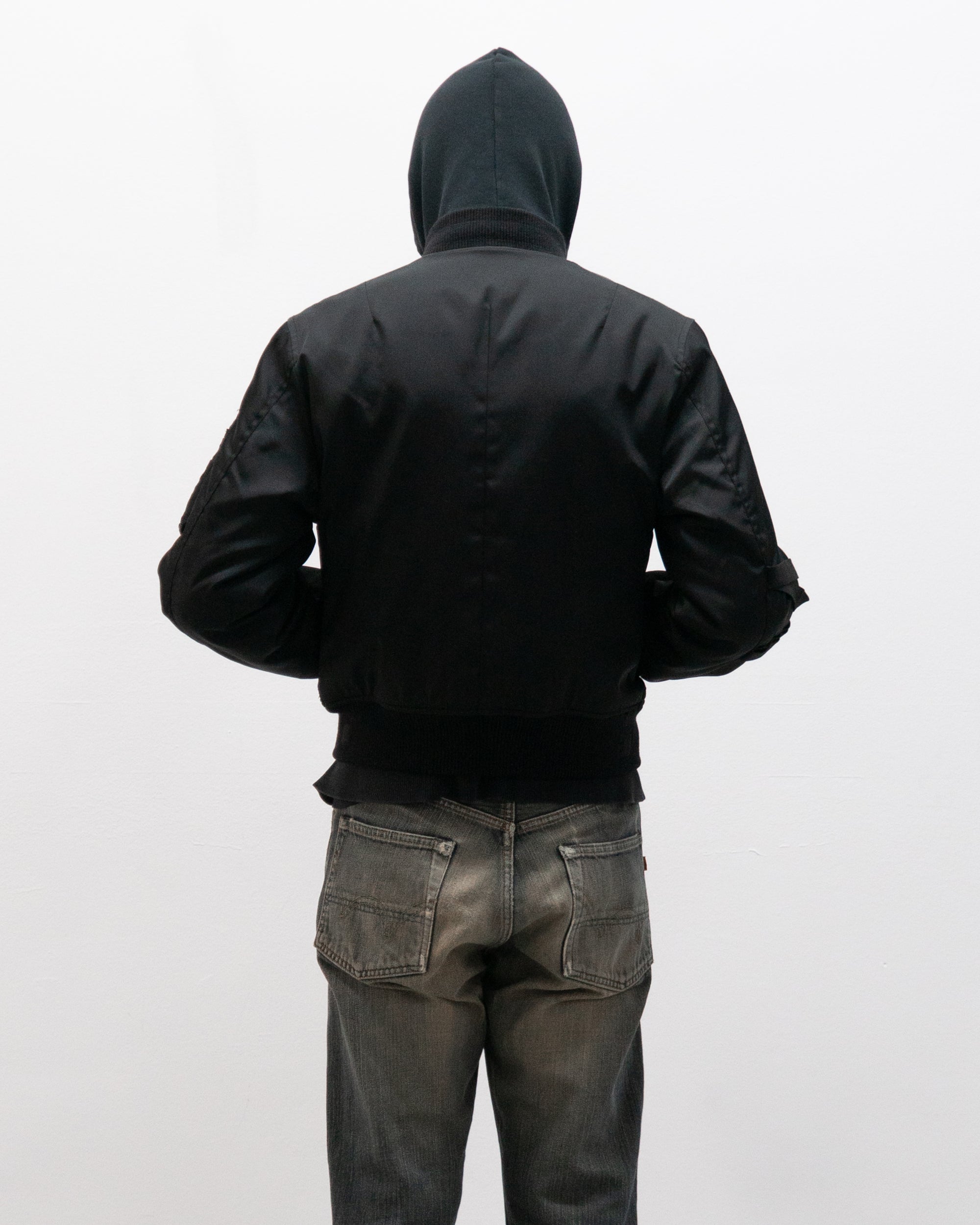 helmut lang aw03 bondage bomber jacket