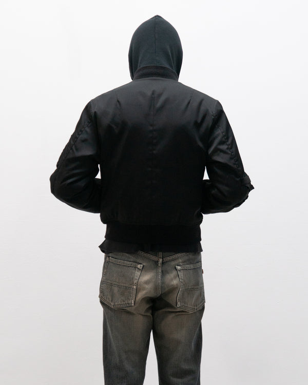 helmut lang aw03 bondage bomber jacket
