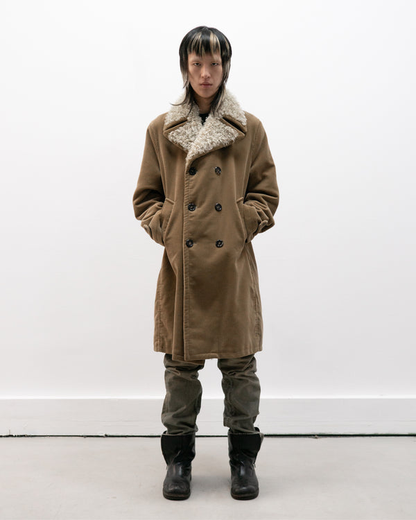 dolce & gabbana double breasted corduroy coat