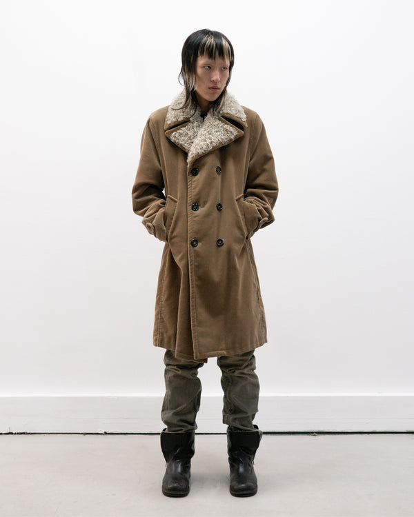 dolce & gabbana double breasted corduroy coat