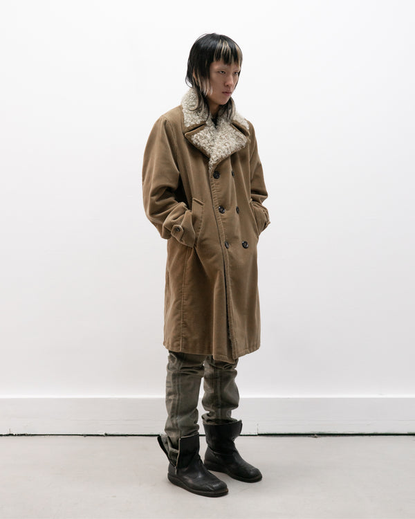 dolce & gabbana double breasted corduroy coat