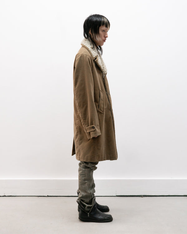 dolce & gabbana double breasted corduroy coat