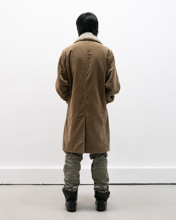 dolce & gabbana double breasted corduroy coat