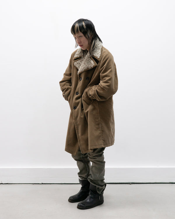 dolce & gabbana double breasted corduroy coat