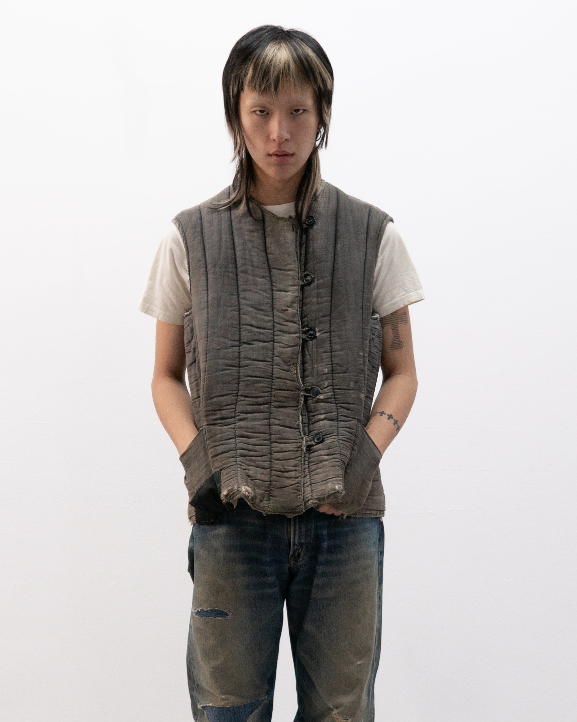 ussr 1960s padded vest