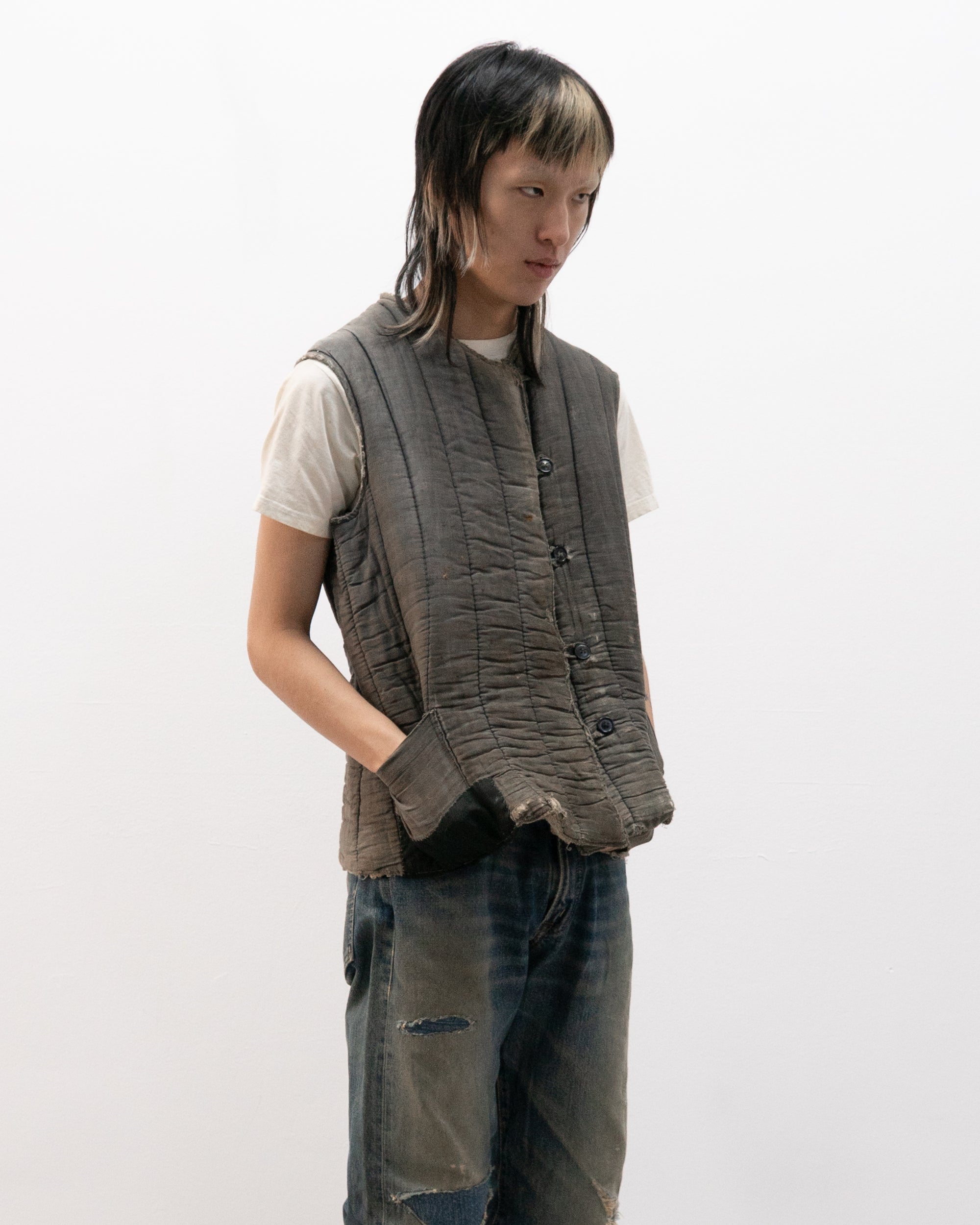 ussr 1960s padded vest