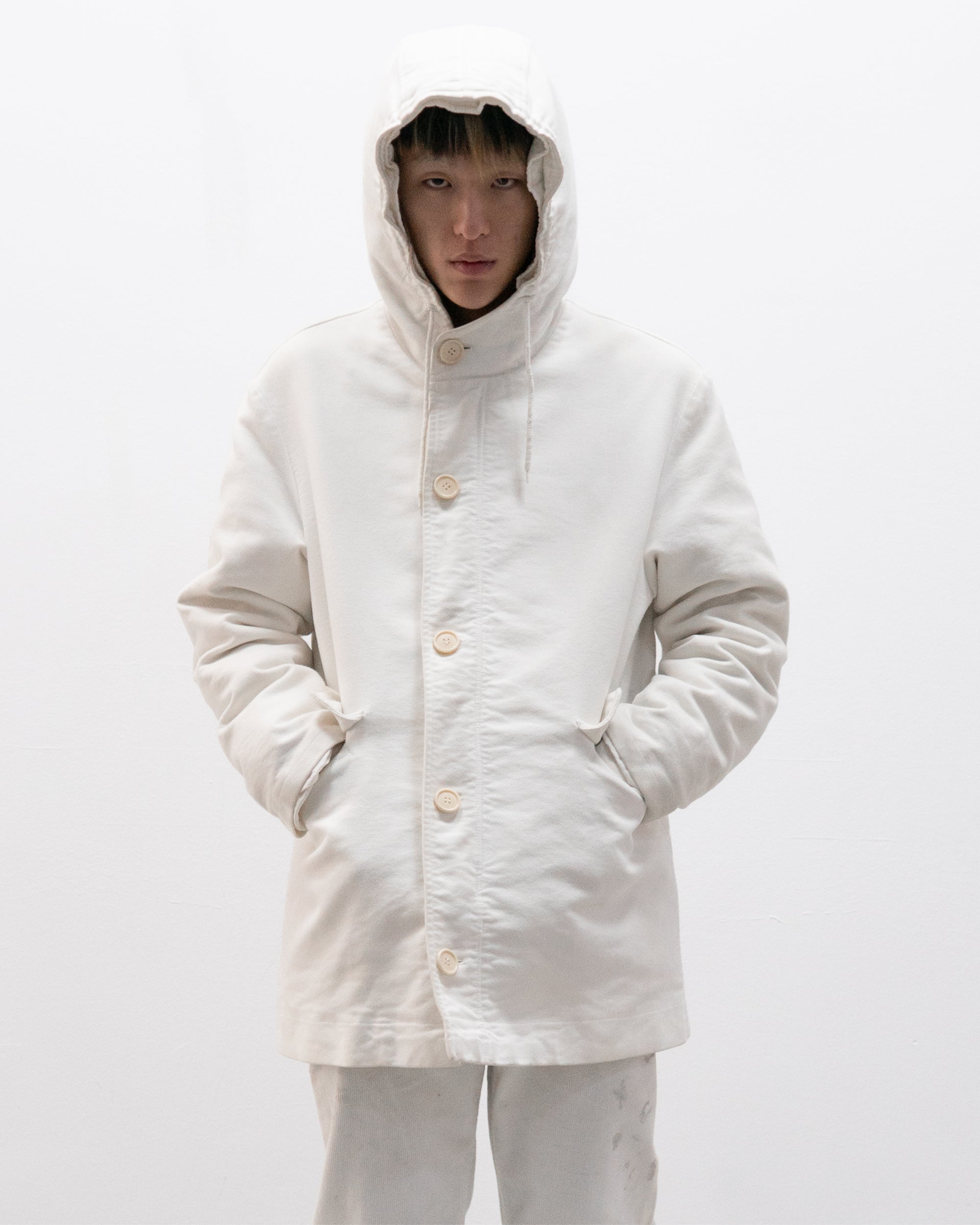 helmut lang goose down moleskin jacket