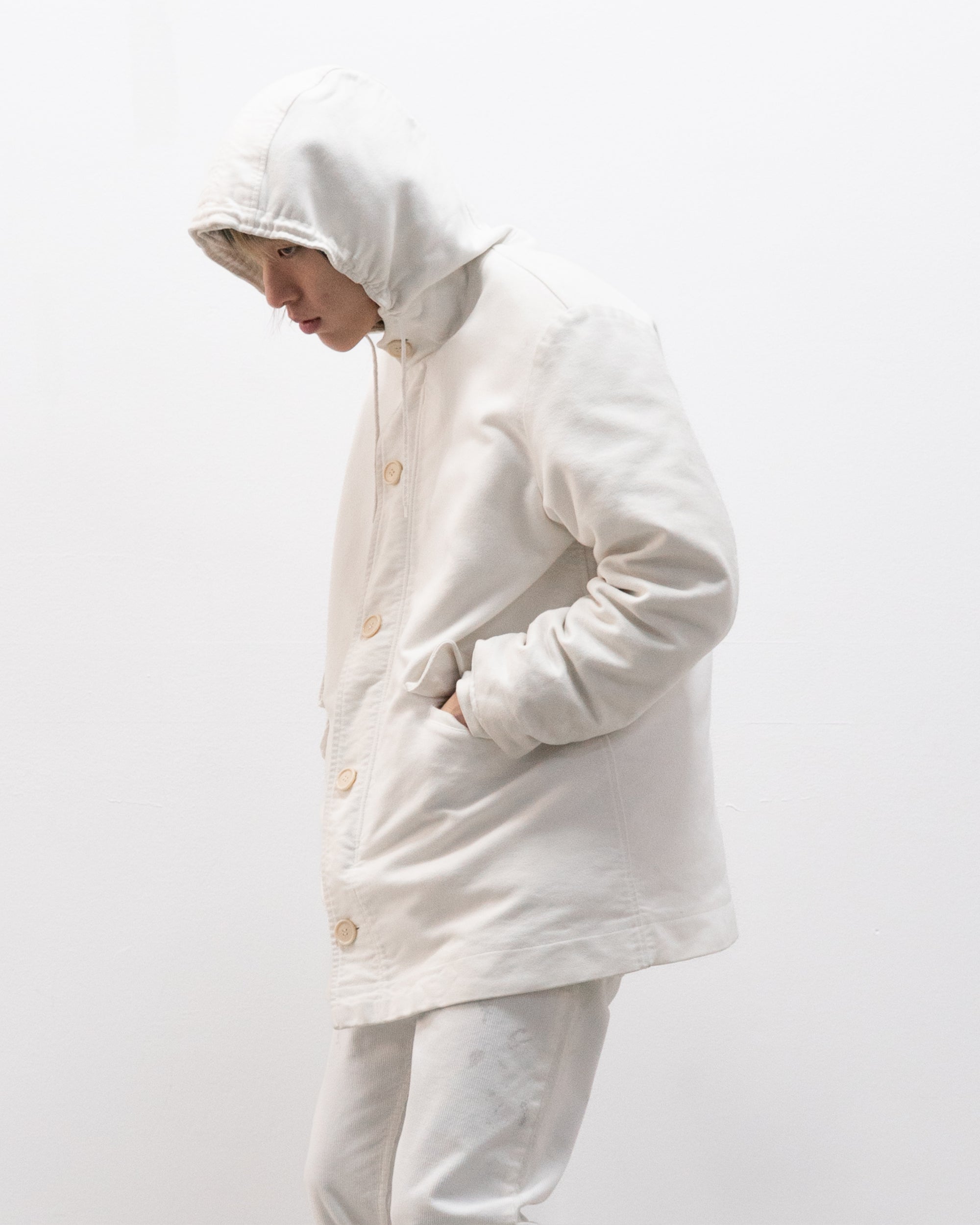 helmut lang goose down moleskin jacket