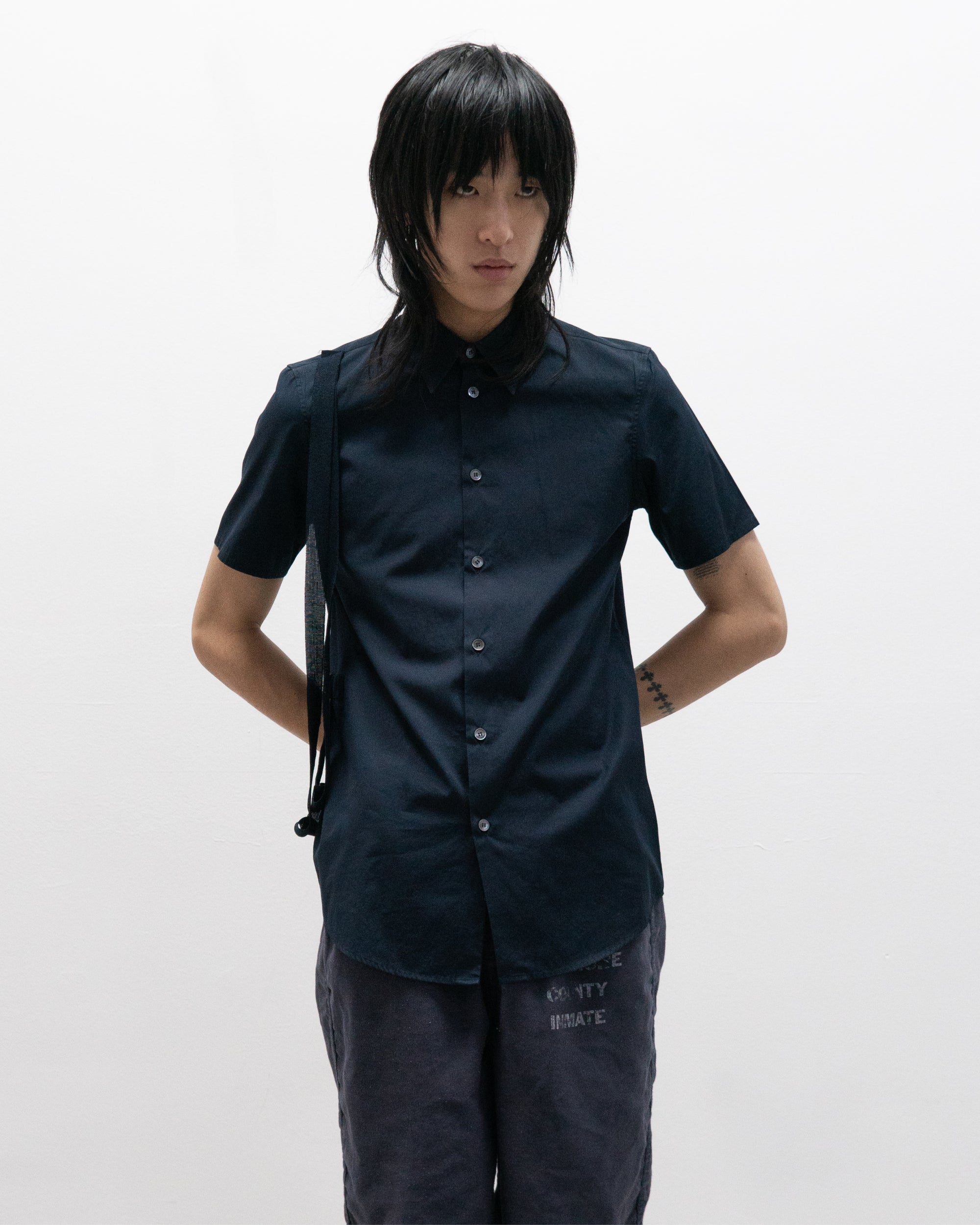 helmut lang ss04 bondage shirt